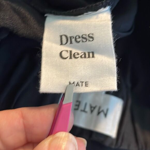 Mate the Label Linen High Waisted Wide Leg Pant Black Knit Pull-On S - Picture 8 of 9